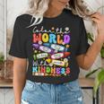 Color The World With Kindness Crayon Positivity Teacher Women's T-Shirt, funny gift