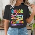 Color The World With Kindness Teachers Back To School Women's T-Shirt, funny gift