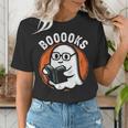 Cute Ghost Book Reading Books Lover Retro Halloween Teacher Women's T-Shirt, funny gift Cute Ghost Book Reading Books Lover Retro Halloween Teacher Women's T-Shirt, funny gift