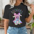 Cute Ghost Book Reading Halloween Teacher Top Girls Women Women's T-Shirt, funny gift Cute Ghost Book Reading Halloween Teacher Top Girls Women Women's T-Shirt, funny gift