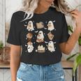 Cute Ghosts Reading Book Bookworm Halloween History Teacher Women's T-Shirt, History Teacher Shirts, funny gift Cute Ghosts Reading Book Bookworm Halloween History Teacher Women's T-Shirt, History Teacher Shirts, funny gift