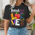 Cute Teach Love And Inspire Men Women Teacher Women's T-Shirt, funny gift Cute Teach Love And Inspire Men Women Teacher Women's T-Shirt, funny gift
