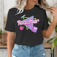 Cute Teacher Shirt 80's 90's Style Retro Old School Teacher For Men Women Women's T-Shirt, funny gift