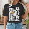 Eagles School Sports Fan Team Spirit Teacher Parent Student Women's T-Shirt, funny gift