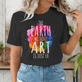 Earth Without Art Is Just Eh Painting Artist Pun Art Teacher Women's T-Shirt, funny gift