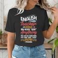 English Teacher Women's T-Shirt, English Teacher Shirts, funny gift