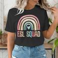 ESL Squad Teacher Crew Team Back To School English Rainbow Women's T-Shirt, Esl Teacher Shirts, English Teacher Shirts, funny gift