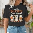 Are You Fall O Ween DirectionsRetro Teacher Halloween Ghost Women's T-Shirt, funny gift