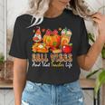 Fall Vibes Costume Teacher Thanksgiving Leopard Gnome Women's T-Shirt, funny gift Fall Vibes Costume Teacher Thanksgiving Leopard Gnome Women's T-Shirt, funny gift