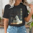 Ghost Library Halloween Book Reading Books Lover Teacher Women's T-Shirt, funny gift Ghost Library Halloween Book Reading Books Lover Teacher Women's T-Shirt, funny gift
