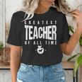 Greatest Teacher Of All Time Teachers Day 1 Teacher Goat Women's T-Shirt, funny gift Greatest Teacher Of All Time Teachers Day 1 Teacher Goat Women's T-Shirt, funny gift