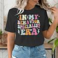 Groovy In My Behavior Specialist Era Behavior Teachers Women's T-Shirt, funny gift