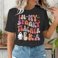 Groovy In My Spooky Teacher Era Halloween Party Boo Women's T-Shirt, Groovy Teacher Shirts, funny gift