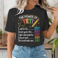 Growth Mindset Teacher Power Of Yet Inspirational Women's T-Shirt, funny gift