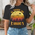 Halloween Costume Teacher Love Brains Zombie Women's T-Shirt, funny gift Halloween Costume Teacher Love Brains Zombie Women's T-Shirt, funny gift