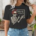 Halloween Math Teacher Skeleton Six Seven Meme Brainrot Women's T-Shirt, funny gift