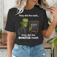 Halloween Monster Math Pun Teacher Humor Women's T-Shirt, funny gift Halloween Monster Math Pun Teacher Humor Women's T-Shirt, funny gift