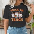 Halloween Teacher Ghosts Trick Or Teach Retro Costume Women Women's T-Shirt, funny gift Halloween Teacher Ghosts Trick Or Teach Retro Costume Women Women's T-Shirt, funny gift