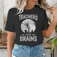 Halloween Teacher Tshirts Zombie Teachers Love Brains Women's T-Shirt, funny gift