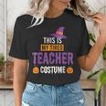 Halloween Teachers This Is My Tired Teacher Costume Women's T-Shirt, funny gift