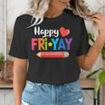 Happy Fri-Yay Friday Lovers Fun Teacher Life Weekend Women's T-Shirt, funny gift Happy Fri-Yay Friday Lovers Fun Teacher Life Weekend Women's T-Shirt, funny gift