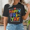 Happy Fri-Yay Teacher Life Weekend Pun Happy Friday Women's T-Shirt, funny gift Happy Fri-Yay Teacher Life Weekend Pun Happy Friday Women's T-Shirt, funny gift