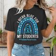 Happy Teacher I Wear Blue For My Students Autism Awareness Women's T-Shirt, funny gift Happy Teacher I Wear Blue For My Students Autism Awareness Women's T-Shirt, funny gift