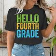 Hello Fourth Grade Shirt 4th Grade Boy Girl Student Teacher Women's T-Shirt, 4th Grade Teacher Shirts, funny gift Hello Fourth Grade Shirt 4th Grade Boy Girl Student Teacher Women's T-Shirt, 4th Grade Teacher Shirts, funny gift