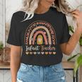 Infant Teacher Leopard Boho Rainbow Appreciation Women's T-Shirt, funny gift