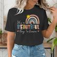 It's A Beautiful Day To Learn Cute Rainbow Boho Teacher Women's T-Shirt, funny gift It's A Beautiful Day To Learn Cute Rainbow Boho Teacher Women's T-Shirt, funny gift