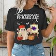It's A Bootiful Day To Make Art Groovy Art Teacher Halloween Women's T-Shirt, Groovy Teacher Shirts, funny gift It's A Bootiful Day To Make Art Groovy Art Teacher Halloween Women's T-Shirt, Groovy Teacher Shirts, funny gift