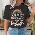 Kindness Comes In Many Languages ESL English Teacher Women's T-Shirt, Esl Teacher Shirts, English Teacher Shirts, funny gift