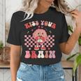 Kiss Your Brain Valentines Test Day Teacher Squad Kids Women's T-Shirt, funny gift Kiss Your Brain Valentines Test Day Teacher Squad Kids Women's T-Shirt, funny gift