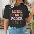 Leer Es Poder Groovy Spanish Teacher Bilingual Maestra Men Women Women's T-Shirt, Groovy Teacher Shirts, funny gift Leer Es Poder Groovy Spanish Teacher Bilingual Maestra Men Women Women's T-Shirt, Groovy Teacher Shirts, funny gift