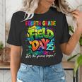 Let The Games Begin Fourth Grade Field Day 2025 Teacher Kid Women's T-Shirt, funny gift Let The Games Begin Fourth Grade Field Day 2025 Teacher Kid Women's T-Shirt, funny gift