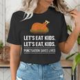 Let's Eat Kids Grammar For Thanksgiving Teacher Women's T-Shirt, funny gift Let's Eat Kids Grammar For Thanksgiving Teacher Women's T-Shirt, funny gift
