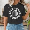 Let's Learn Today Checkered Apple Back To School Teacher Women's T-Shirt, funny gift