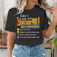 Can I Lick It Periodic Table Chemistry Teachers Women's T-Shirt, funny gift