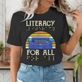 Literacy For All Visually Impaired Braille Teacher The Blind Women's T-Shirt, funny gift