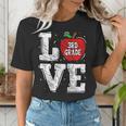 LOVE Apple 3rd Grade Teacher Student School Women's T-Shirt, funny gift LOVE Apple 3rd Grade Teacher Student School Women's T-Shirt, funny gift