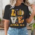 LOVE Pre-K Pumpkin Teacher Student Halloween Costume Women's T-Shirt, funny gift
