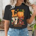 Love Preschool Teacher Turkey Thanksgiving Autumn Fall Women's T-Shirt, funny gift Love Preschool Teacher Turkey Thanksgiving Autumn Fall Women's T-Shirt, funny gift