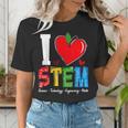I Love STEM Student Teacher 1st Day Of School Back To School Women's T-Shirt, funny gift