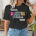 Maestra Fabulosa Bilingual Spanish Espanol Teacher School Women's T-Shirt, funny gift Maestra Fabulosa Bilingual Spanish Espanol Teacher School Women's T-Shirt, funny gift