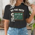 Do The Math 67 Meme Joke Halloween Skeleton Math Teacher Women's T-Shirt, funny gift