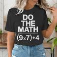 Do The Math Equation Thanksgiving Teacher 67 Six Seven 6 7 Women's T-Shirt, funny gift