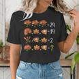 Math Number Thanksgiving Count Answer Pie Turkey Teacher Women's T-Shirt, funny gift