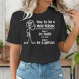 How To Be A Math Person Math Teacher Women's T-Shirt, funny gift How To Be A Math Person Math Teacher Women's T-Shirt, funny gift