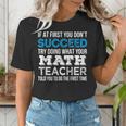 Math Teacher If At First You Don't Succeed Women's T-Shirt, funny gift Math Teacher If At First You Don't Succeed Women's T-Shirt, funny gift