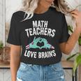 Math Teachers Love Brains Halloween Zombie Men Women T-Shirt Women's T-Shirt, funny gift Math Teachers Love Brains Halloween Zombie Men Women T-Shirt Women's T-Shirt, funny gift